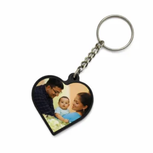 Personalized Heart Shape Photo Key Ring | Custom Photo Keychain in Burdwan