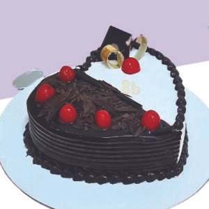 lack Forest Love Cake – Fresh Romantic Chocolate Cake Delivery in Burdwan