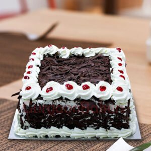 Square Black Forest Cake – Fresh Chocolate Cake Delivery in Burdwan