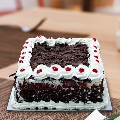 Square Black Forest Cake – Fresh Chocolate Cake Delivery in Burdwan